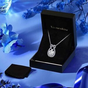 Teardrop Heart Cubic Ziroconia Necklace